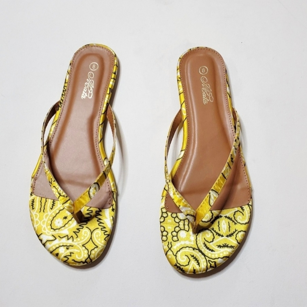 YELLOW BANDANA SANDALS